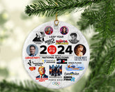 2024 Christmas Ornament, 2024 Highlights, Trends, Viral, 2024 Keepsake, Memorabilia, Events and Happenings - Craftellery