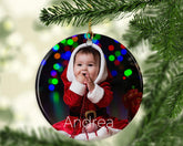 Baby's First Christmas Ornaments, Baby's 1st Christmas Bauble Decorations, Personalised Baby Photo Ornament 2024, My First Christmas - Craftellery
