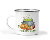 Halloween Design Enamel Mug | Witches Brew