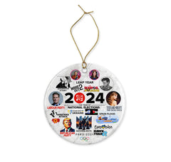 2024 Christmas Ornament, 2024 Highlights, Trends, Viral, 2024 Keepsake, Memorabilia, Events and Happenings - Craftellery