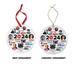 2024 Christmas Ornament, 2024 Highlights, Trends, Viral, 2024 Keepsake, Memorabilia, Events and Happenings - Craftellery