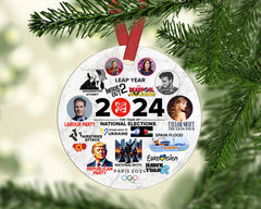 2024 Christmas Ornament, 2024 Highlights, Trends, Viral, 2024 Keepsake, Memorabilia, Events and Happenings - Craftellery