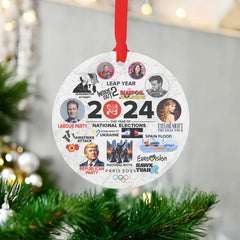 2024 Christmas Ornament, 2024 Highlights, Trends, Viral, 2024 Keepsake, Memorabilia, Events and Happenings - Craftellery