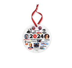 2024 Christmas Ornament, 2024 Highlights, Trends, Viral, 2024 Keepsake, Memorabilia, Events and Happenings - Craftellery