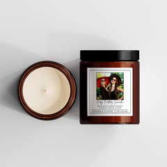 Personalised Photo Candle, Candle for Women, Wife - Mothers Day, Christmas, Valentines, Anniversary, Birthday or Special Occasion Gift