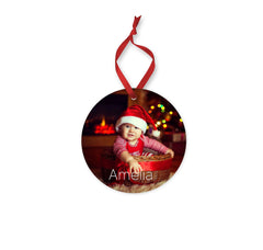Baby's First Christmas Ornaments, Baby's 1st Christmas Bauble Decorations, Personalised Baby Photo Ornament 2024, My First Christmas - Craftellery