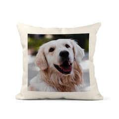 Customised Cushion cover, Linen style Throw pillow case, Girl's Personalised Cushion Cover, Custom Throwpillow case, 40x40 inches pillowcase - Craftellery