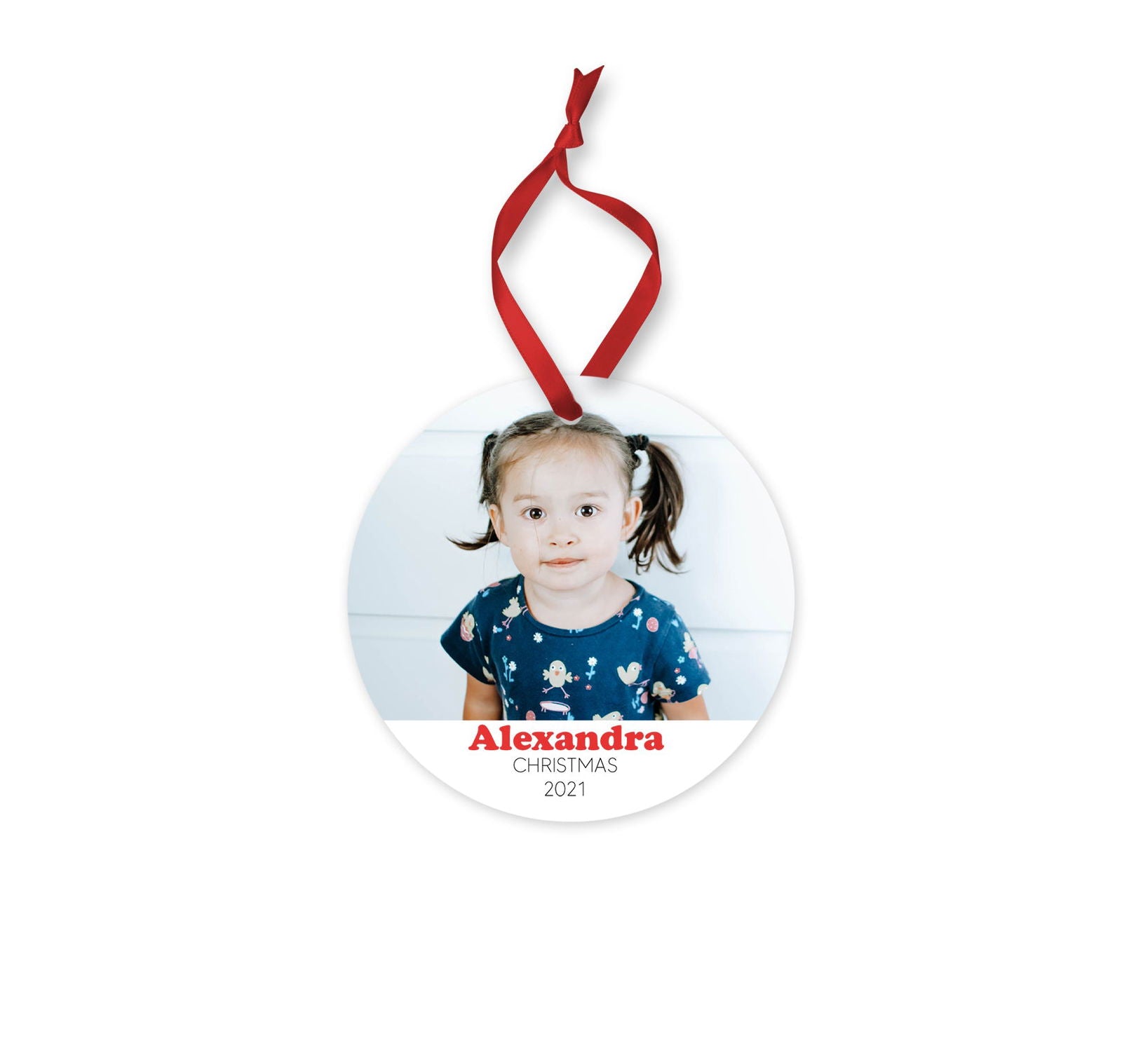 Personalised Christmas Ornament - Ceramic Ornament - MDF Ornament - Baby Photo Christmas Ornament, Christmas Tree Decoration - Tree Decor - Craftellery