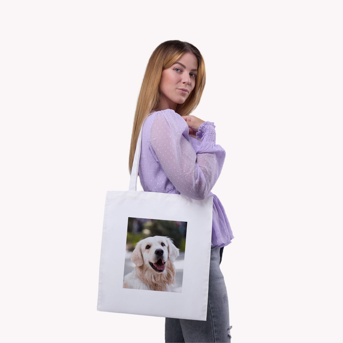 Personalised Photo Tote Bag, Custom Picture Tote Bag, Any Text or Image, Gift for Her, Gift for Women - Birthday, Anniversary and Christmas - Craftellery