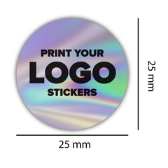 Custom Holographic stickers | personalised holographic stickers | rainbow logo stickers | Business stickers | labels | Postage labels | Order stickers