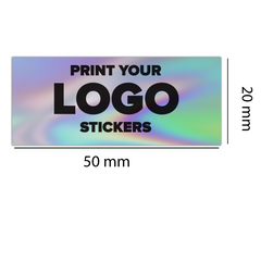 Custom Holographic stickers | personalised holographic stickers | rainbow logo stickers | Business stickers | labels | Postage labels | Order stickers