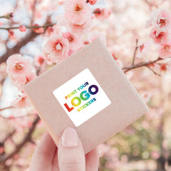 Custom Square stickers | Personalised Business stickers | Logo stickers | Business stickers | labels | Postage labels | Square Round Edge Stickers