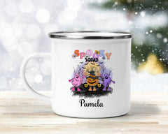 Halloween Design Enamel Mug | The Spooky Squad