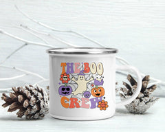 Halloween Design Enamel Mug | The Boo Crew