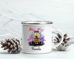 Halloween Design Enamel Mug | The Spooky Squad
