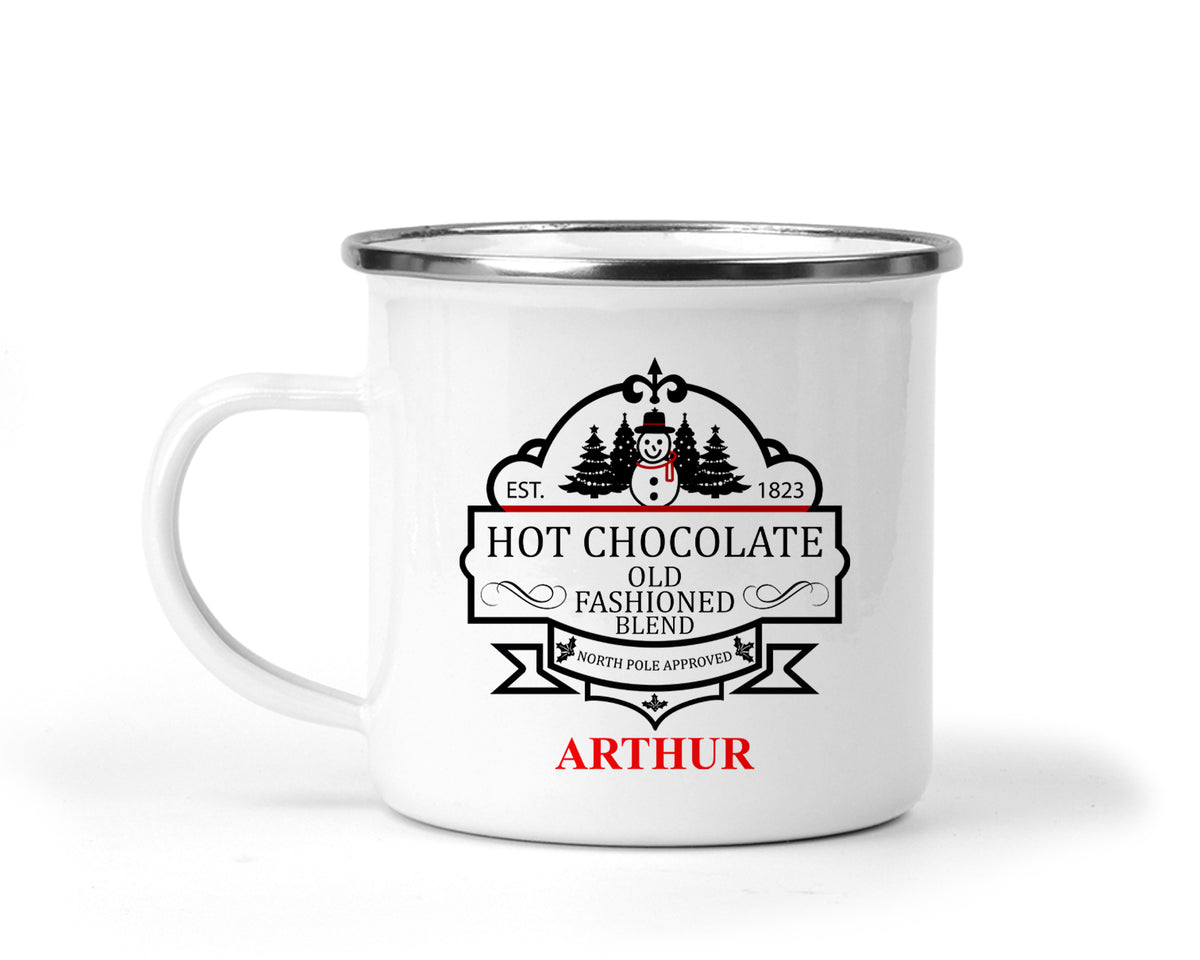 Personalised Enamel Mug | Customised with Your Name